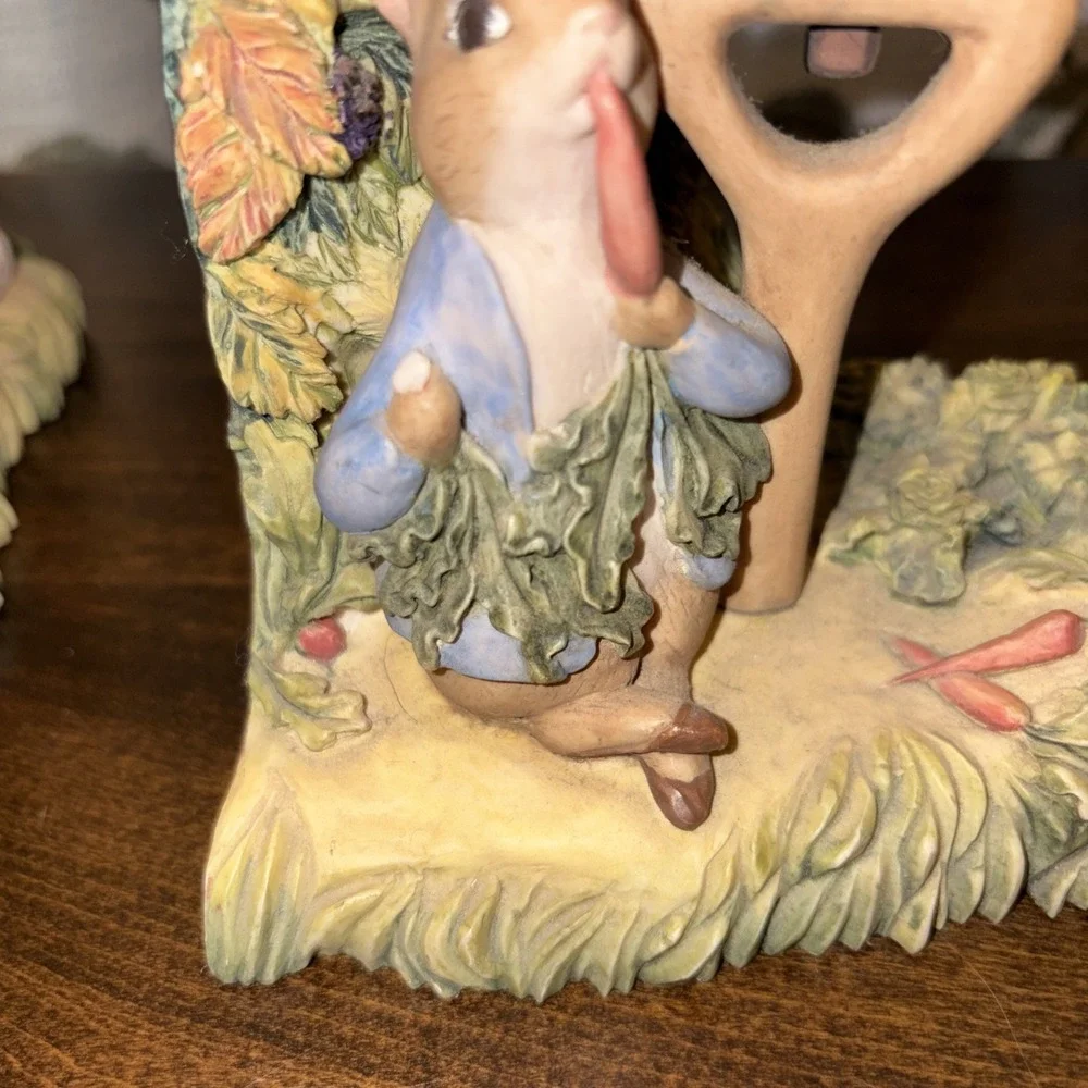 Bookish Whimsical Beatrix Potter Collection Rabbit Bookends